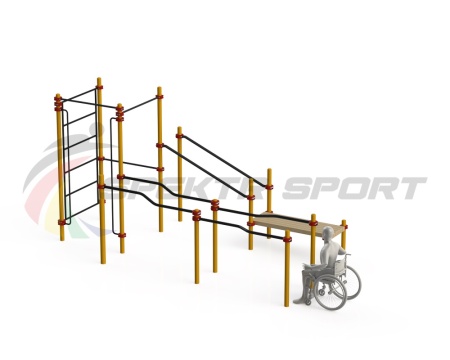 Купить Спортивный комплекс для инвалидов-колясочников WRK-D16_76mm в Грозном 