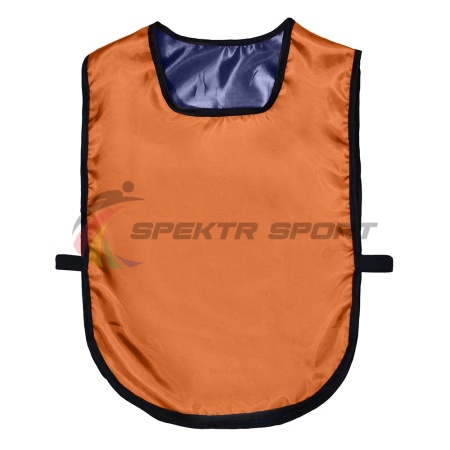 Купить Манишка футбольная двусторонняя универсальная Spektr Sport оранжево-синяя в Грозном 